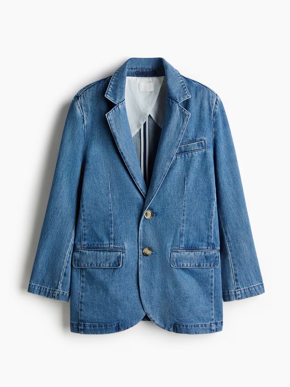 Denim Blazer - Medium Blue